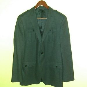 Banana Republic charcoal wool blend blazer 40R